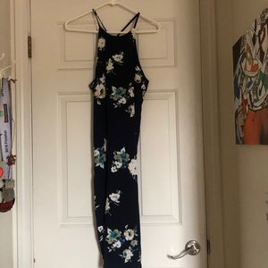 Midi Floral Halter Dress